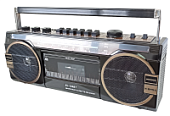 Ретро-магнитофон EL-149BT "Ghettoblaster", черный Ретро-магнитофон EL-149BT "Ghettoblaster", черный