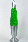 Лава-лампа 48см Зелёная/Блёстки (Глиттер)