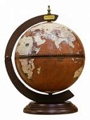 EG33002R Глобус-бар настольный, d=33 см (современная карта мира на английском языке)