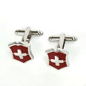 Запонки Cufflinks Inc. Серебряный крест на красном CF13 Запонки Cufflinks Inc. Серебряный крест на красном CF13