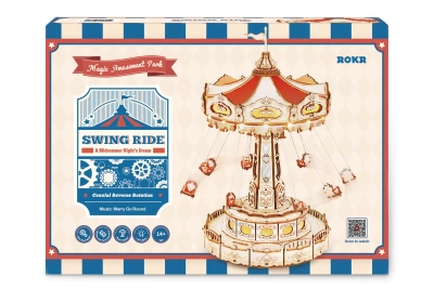 Механический музыкальный конструктор Robotime - Карусель (Swing Ride)
