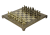 Шахматный набор "Греко-Романский Период" (28х28 см), доска коричневая с орнаментом