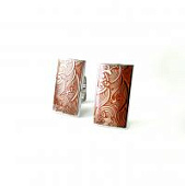 Запонки Cufflinks Inc. Оранжевый винтажный рисунок CF37 Запонки Cufflinks Inc. Оранжевый винтажный рисунок CF37