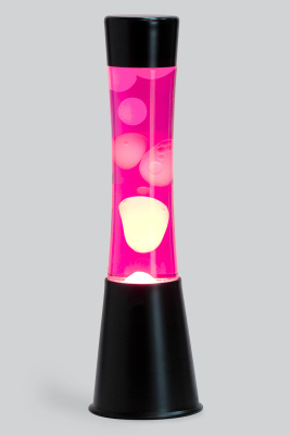 Лава-лампа 39см CG Белая/Розовая (Black)