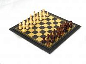 Шахматы "Классические", зеленые, золотое тиснение, Italfama