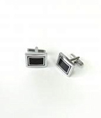 Запонки Cufflinks Inc. Черный прямоугольник в рамке CF05 Запонки Cufflinks Inc. Черный прямоугольник в рамке CF05
