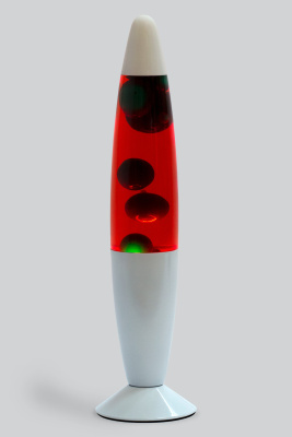 Лава-лампа 35см Зелёная/Красная (White)