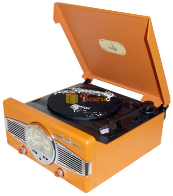 Ретро-проигрыватель Playbox San Remo PB-101, оранжевый