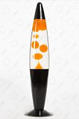 Лава-лампа 41см Оранжевая/Прозрачная (Воск) Black
