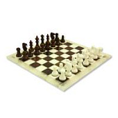Шахматы из камня Scali, мрамор белый/агат, bianco/agata, 14MF1