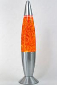 Лава-лампа 48см Оранжевая/Блёстки (Глиттер)