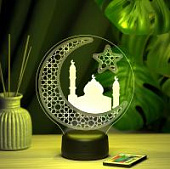 3D ночник Мечеть и полумесяц