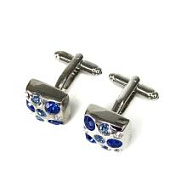 Запонки Cufflinks Inc. С синими и голубыми кристаллами CF54 Запонки Cufflinks Inc. С синими и голубыми кристаллами CF54