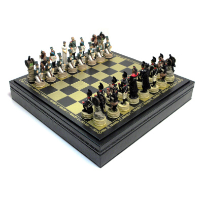 Шахматы "Бородино" (комплект с нардами и шашками), Italfama