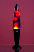 Лава лампа Amperia Rocket Black Красная/Фиолетовая (35 см)