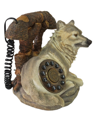 Ретро телефон кнопочный Волк, арт.AG100159