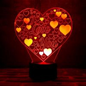 3D ночник Сердце I Love You 3D ночник Сердце I Love You