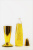 Лава-лампа 35см Хром Жёлтая/Блёстки мелкие (Глиттер)