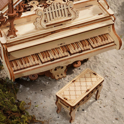Механический музыкальный конструктор Robotime - Волшебное фортепиано (Magic Piano)