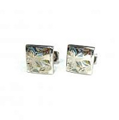Запонки Cufflinks Inc. С растительным рисунком из эмали, CF24 Запонки Cufflinks Inc. С растительным рисунком из эмали, CF24