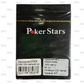 Игральные карты POKER STARS 100% пластик, красный, арт. p.s.red Игральные карты POKER STARS 100% пластик, красный, арт. p.s.red