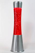 Лава-лампа 39см CG Silver Красная/Блёстки (Глиттер)