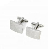 Запонки Cufflinks Inc. Серебристый гладкий металл с гравировкой CF74 Запонки Cufflinks Inc. Серебристый гладкий металл с гравировкой CF74