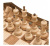 Шахматы резные восьмиугольные в ларце с ящиками 50, Haleyan