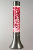 Лава-лампа 39см CY Silver Розовая/Блёстки (Глиттер)